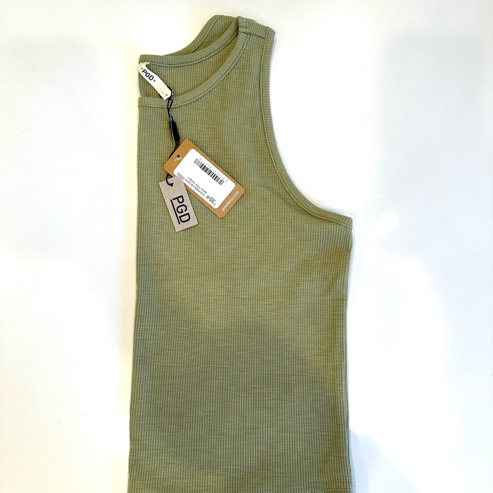 PGD Ribslub Daisy Racer Back Tank - Picture 2 of 4
